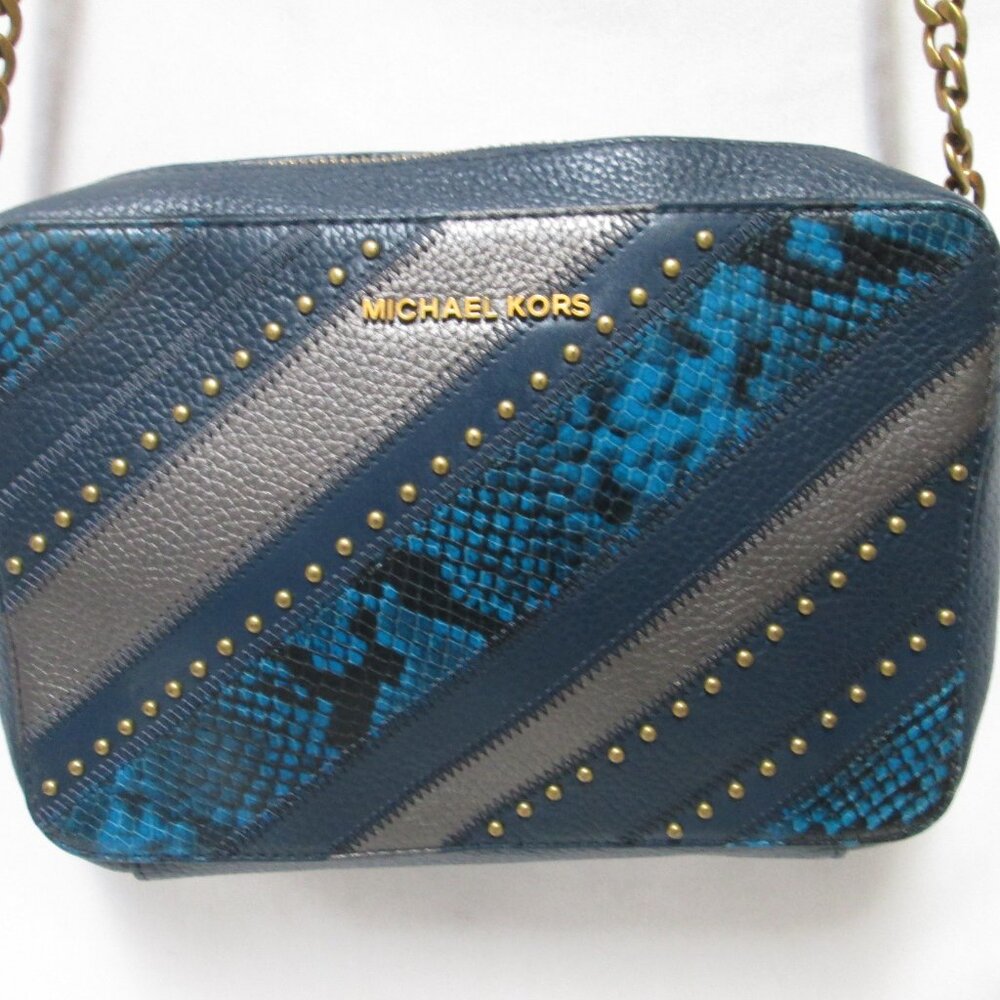 Michael Kors Leather Patchwork Jet Set Crossbody … - image 4